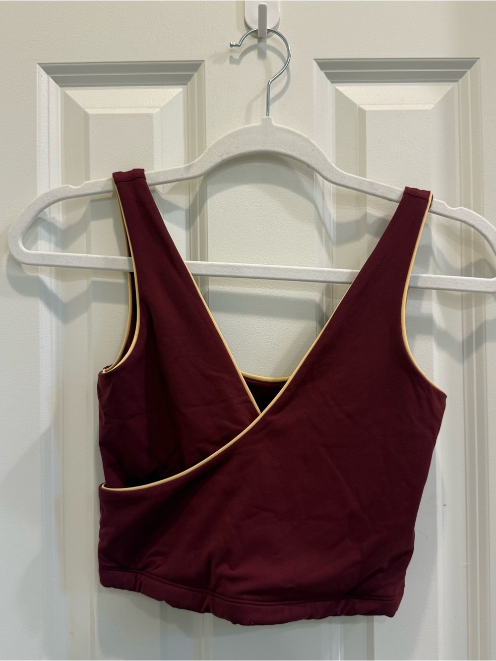 Set Active AIRLUXE BREATHE CONTRAST WRAP TANK - SAHARA size S